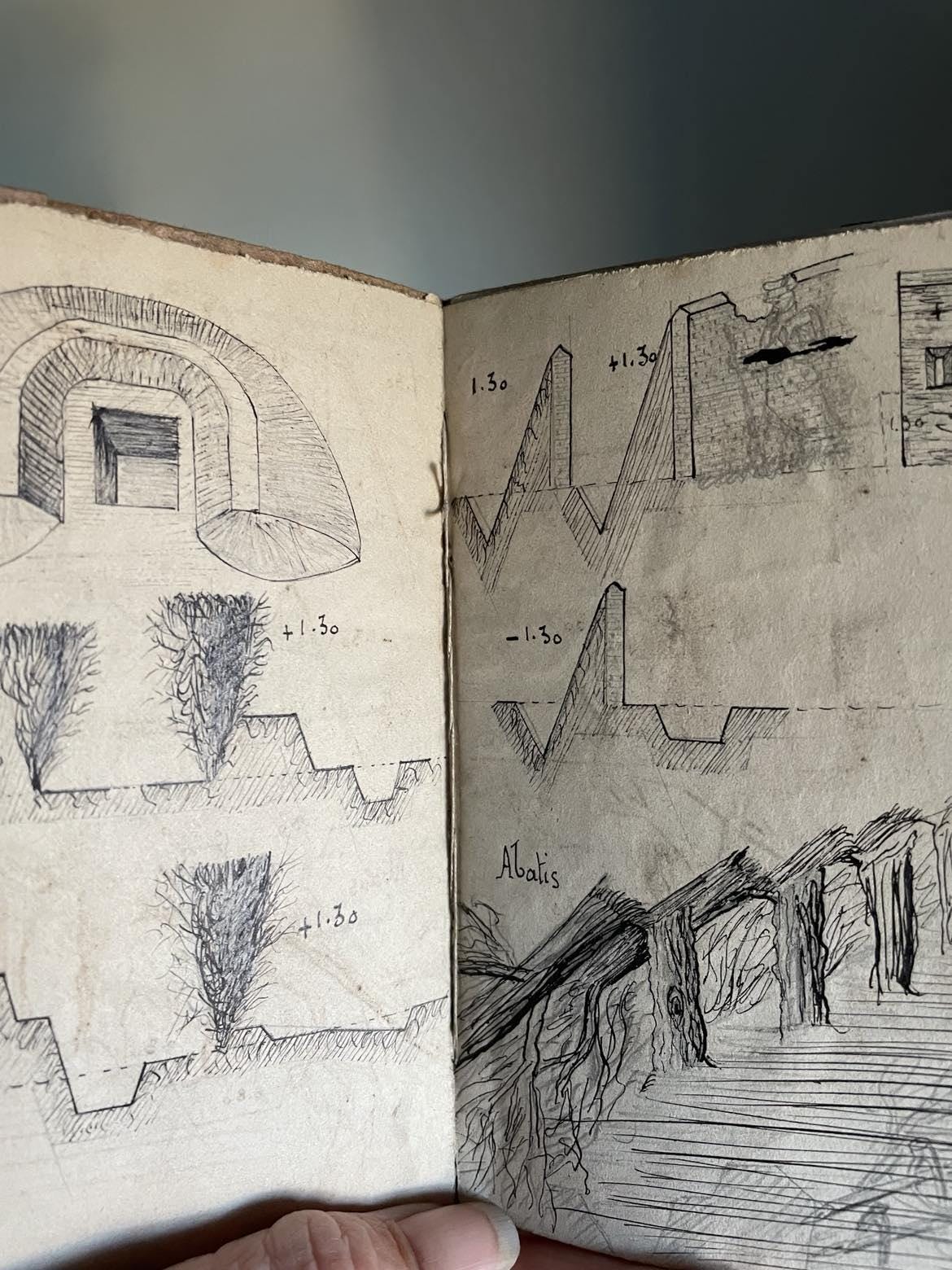 19th century French military notebook