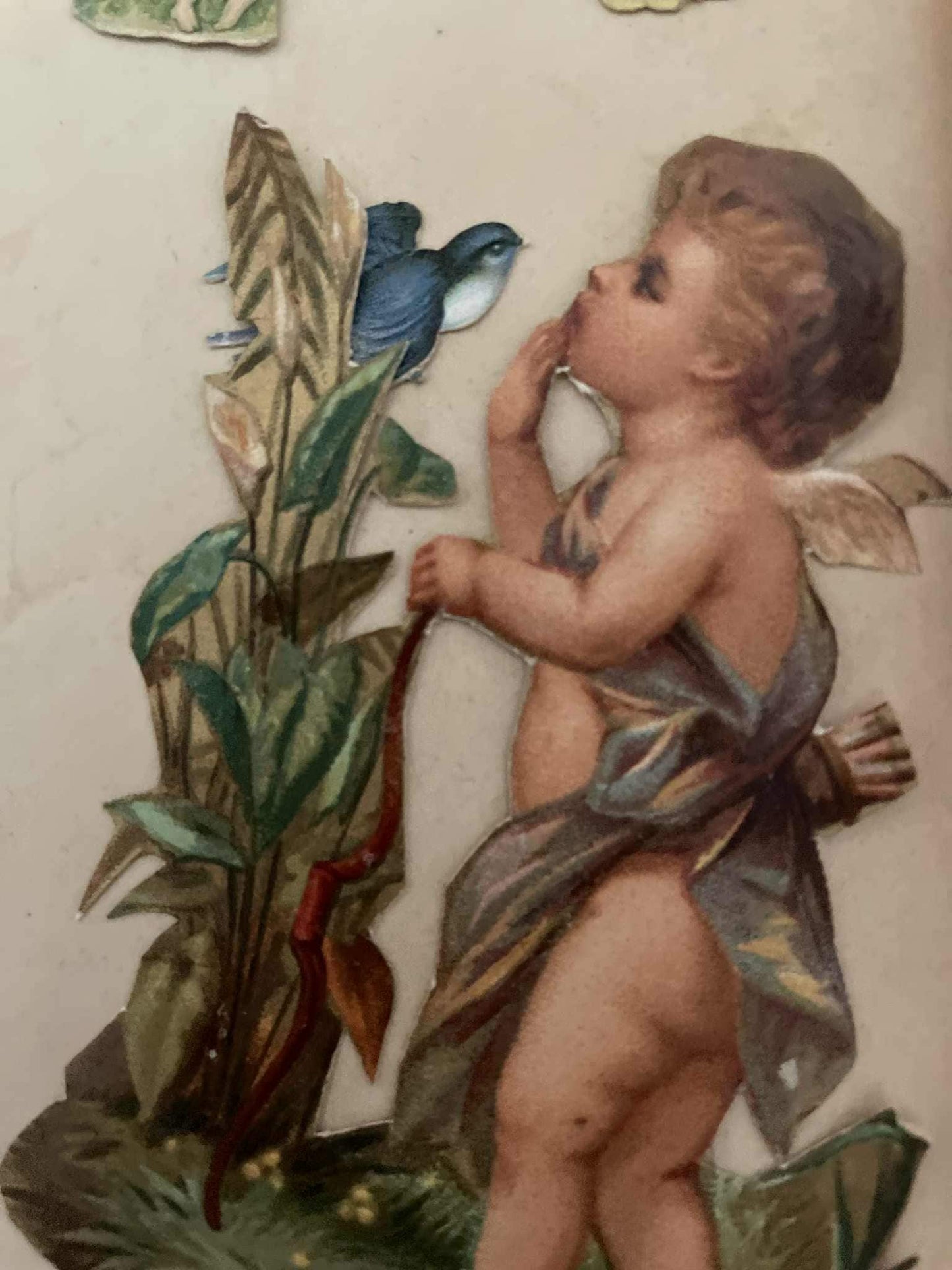 Antique French découpage pieces