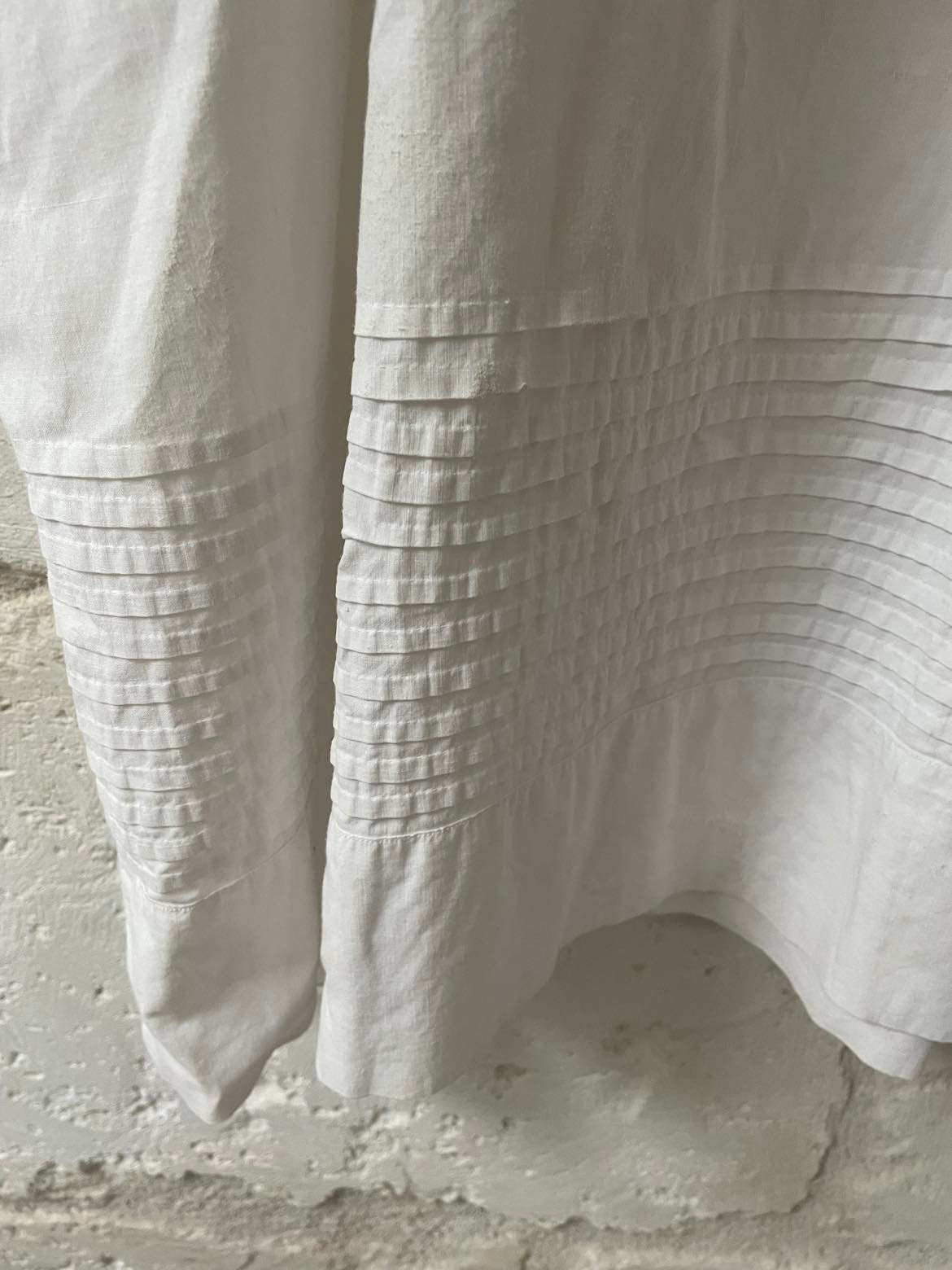 Antique french cotton camisole petticoat