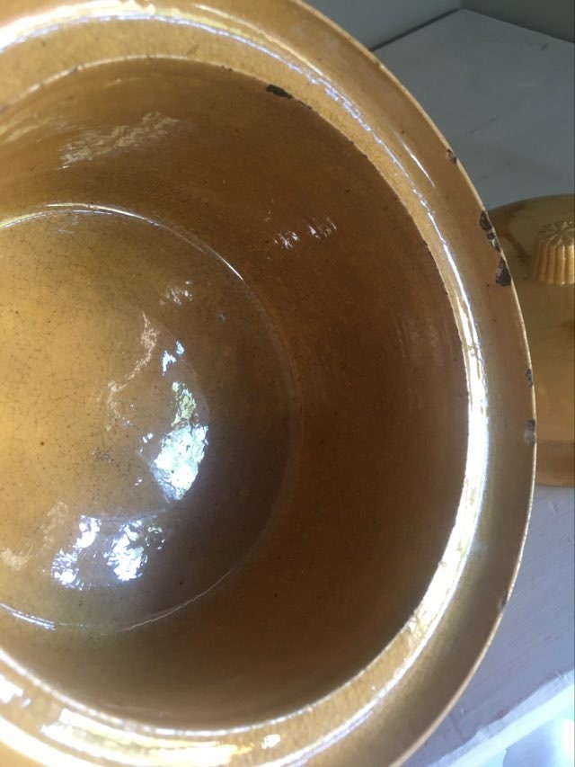 Antique Ochre Glazed Terracotta tureen