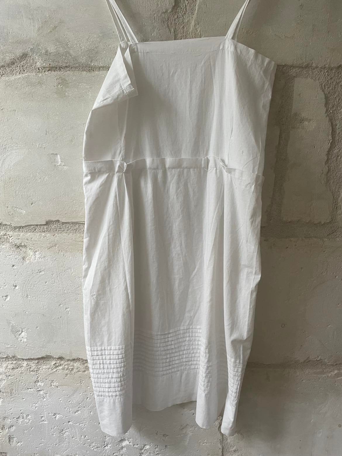 Antique french cotton camisole petticoat