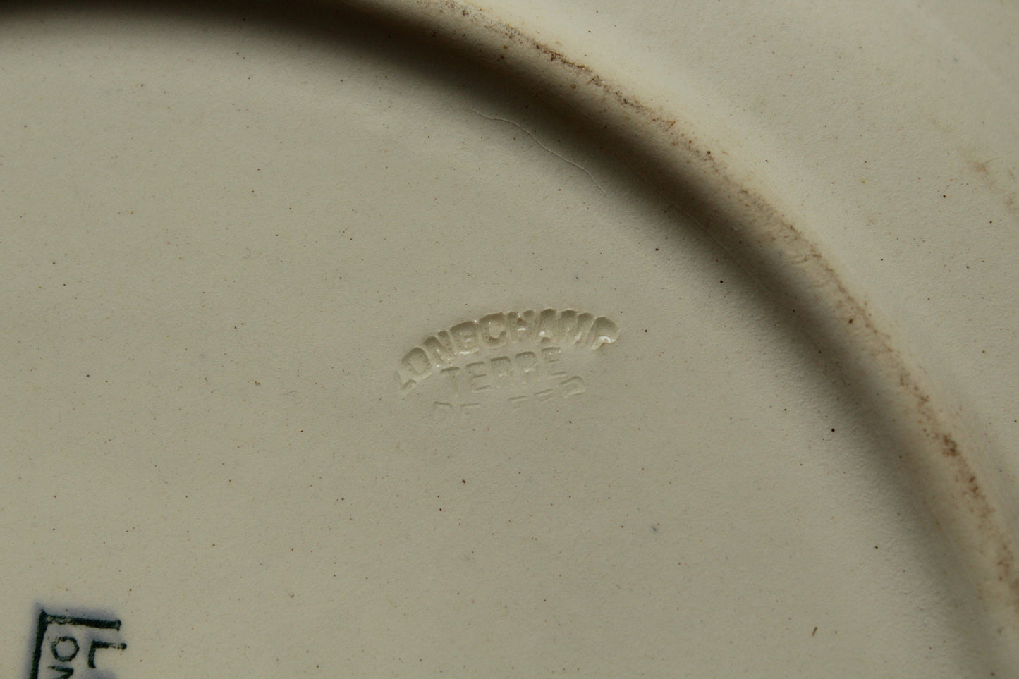 Antique Longchamp Ironstone plate
