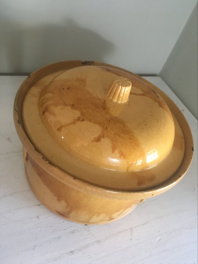 Antique Ochre Glazed Terracotta tureen