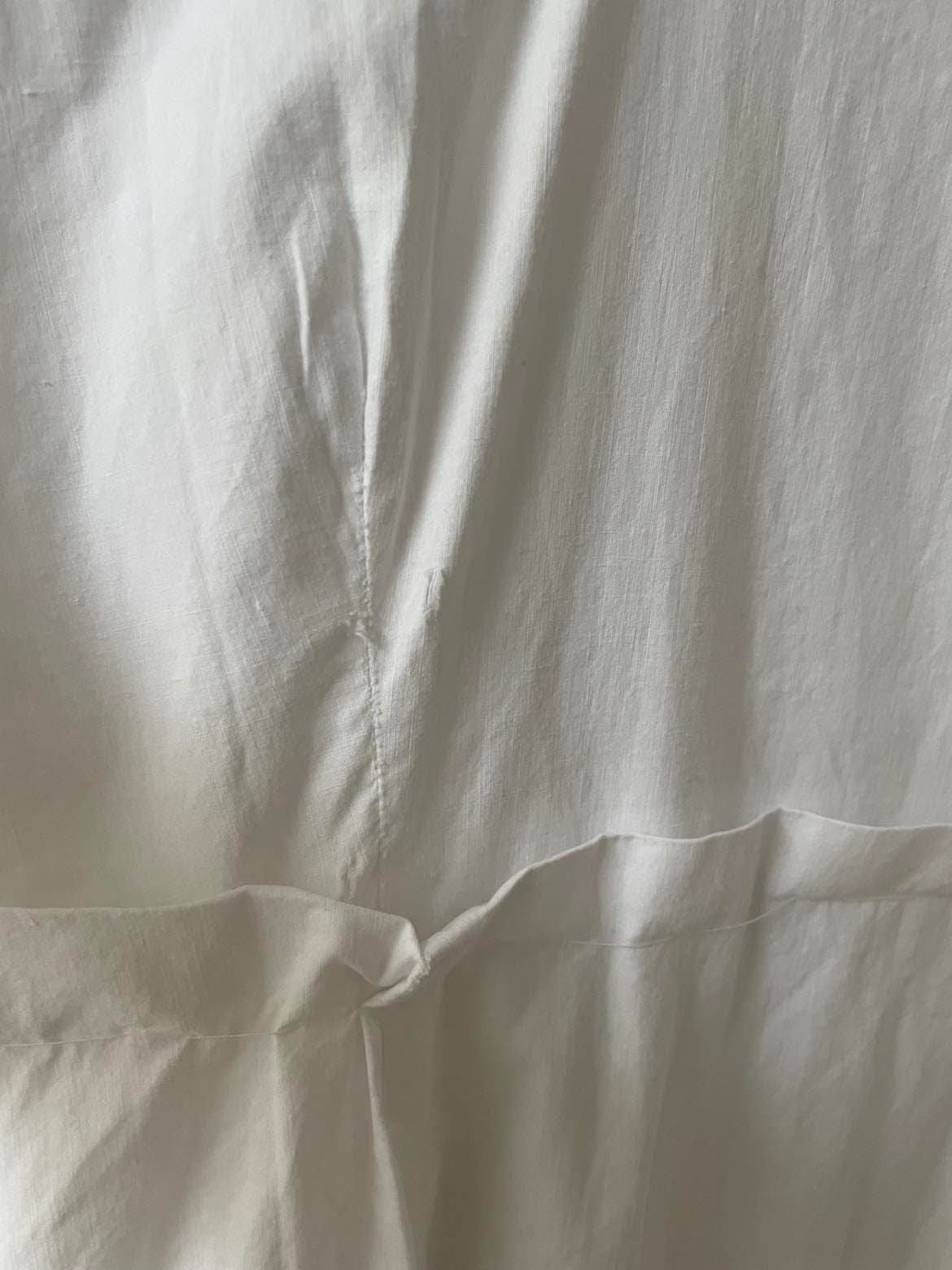 Antique french cotton camisole petticoat