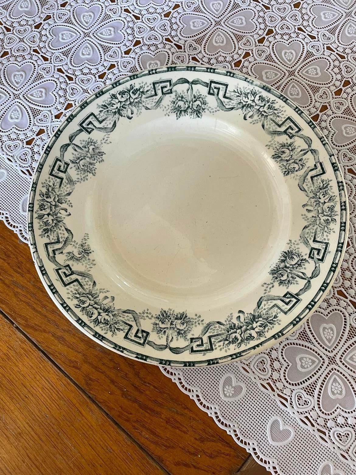 Ironstone plate Moulin des Loups & Hammage Nord