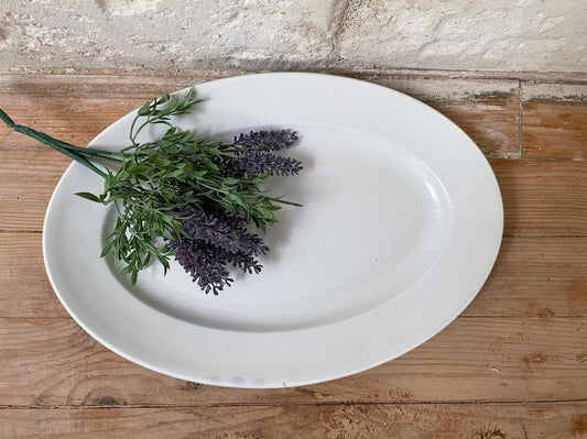 Creil et Montereau ironstone oval platter