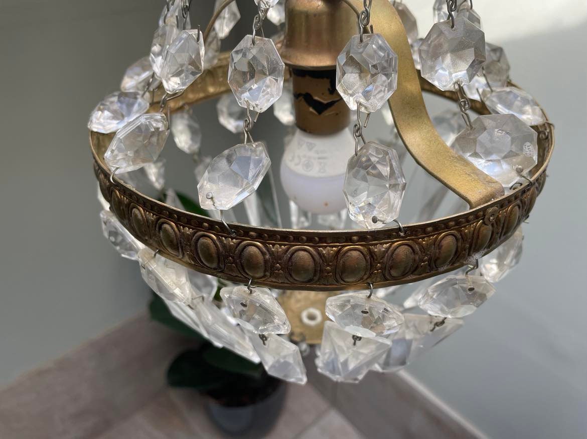 Montgolfière crystal suspension/ lustre