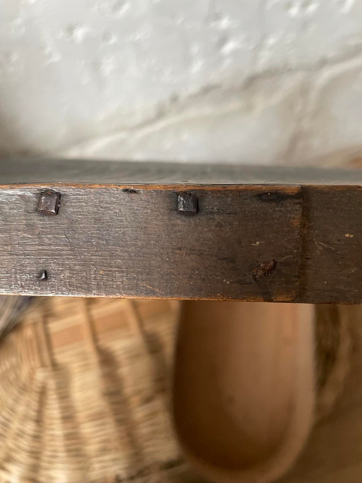 Antique bentwood handmade  madeleine/  pantry/ storage box -