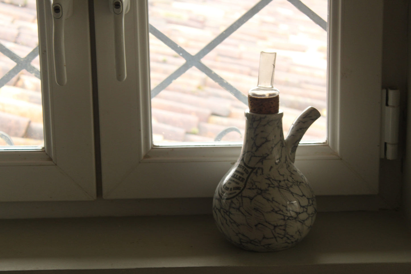 S. Maw Son and Sons  antique earthenware inhaler / pharmacy bottle