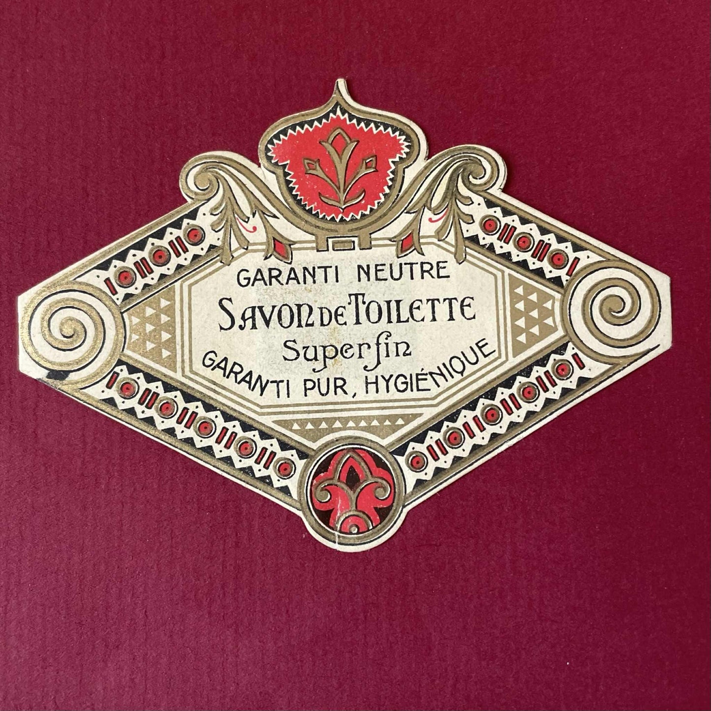 Vintage French label  - Savon de Toilette
