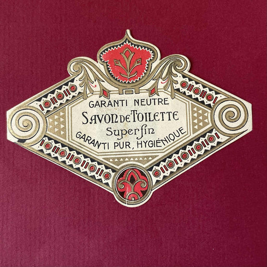 Vintage French label  - Savon de Toilette