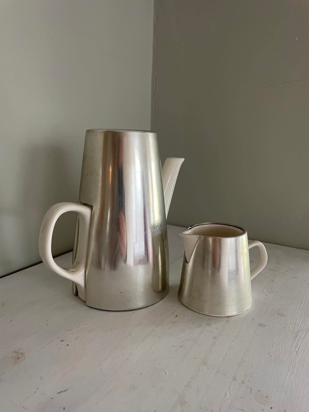 Mid Century Mellita Coffee Pot and milk Jug