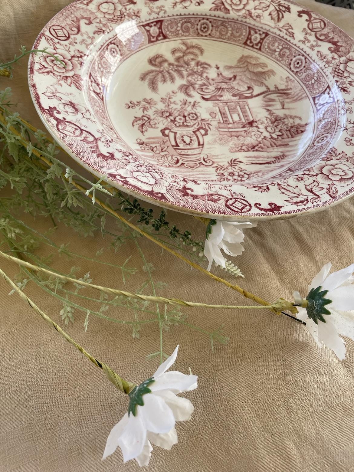 Creil et Montereau ironstone plate pattern -Pagode