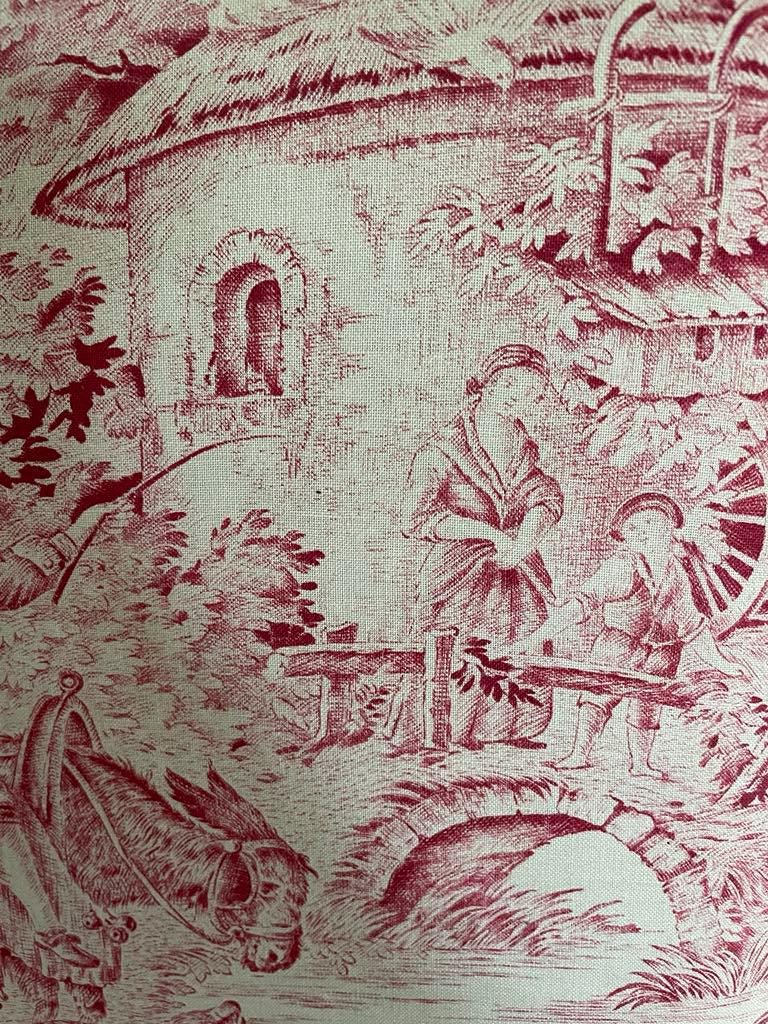 Vintage Toile de Jouy lidded box