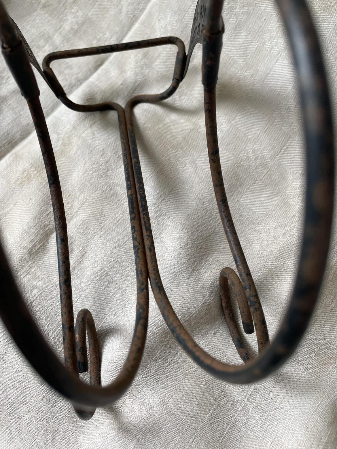 Vintage publicity bottle rest for Bourgognes (Burgundy wine) produced by Faiveley