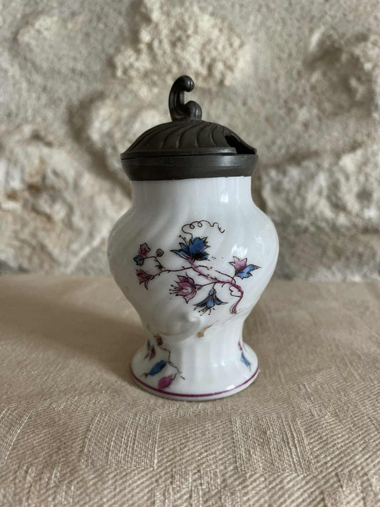 Porcelaine mustard pot  by AB Paris