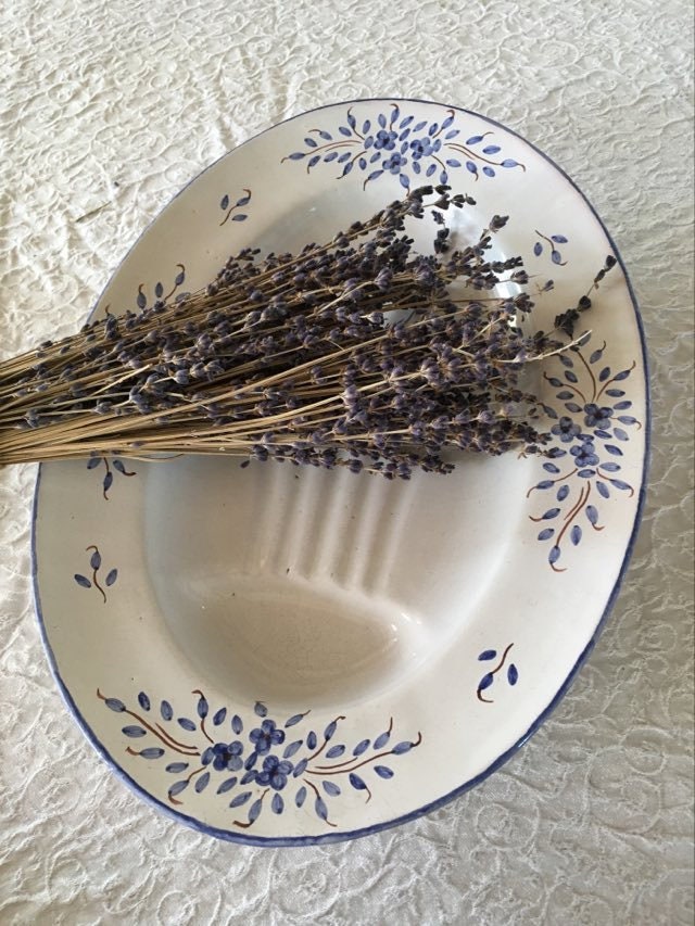 Hand painted Asparagus/artichoke platter.