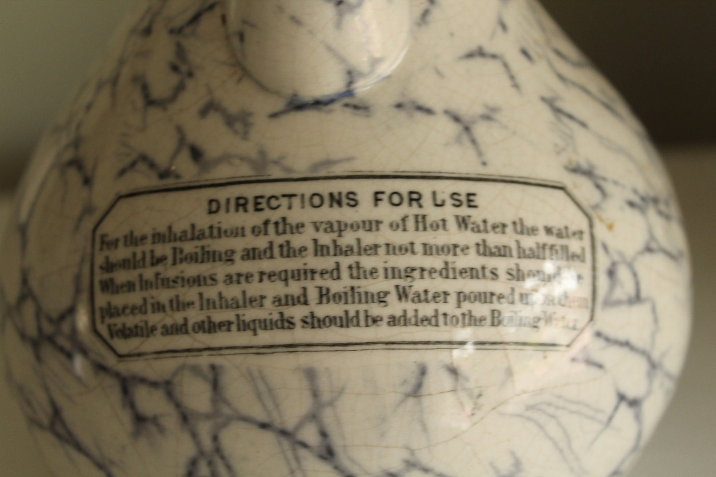 S. Maw Son and Sons  antique earthenware inhaler / pharmacy bottle