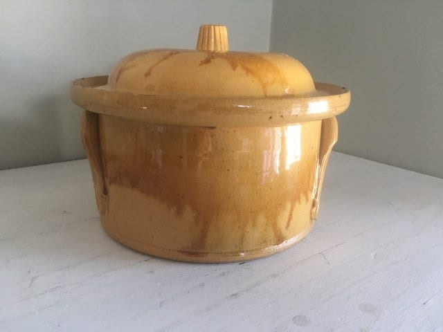 Antique Ochre Glazed Terracotta tureen