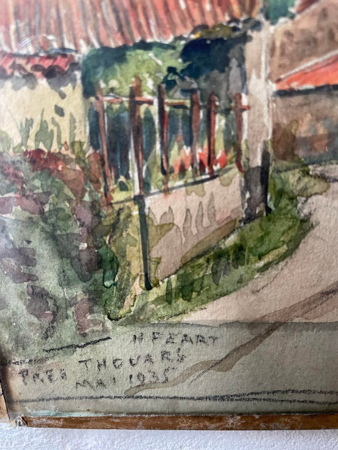 Original framed watercolour - Signed and dated by the artist 1935