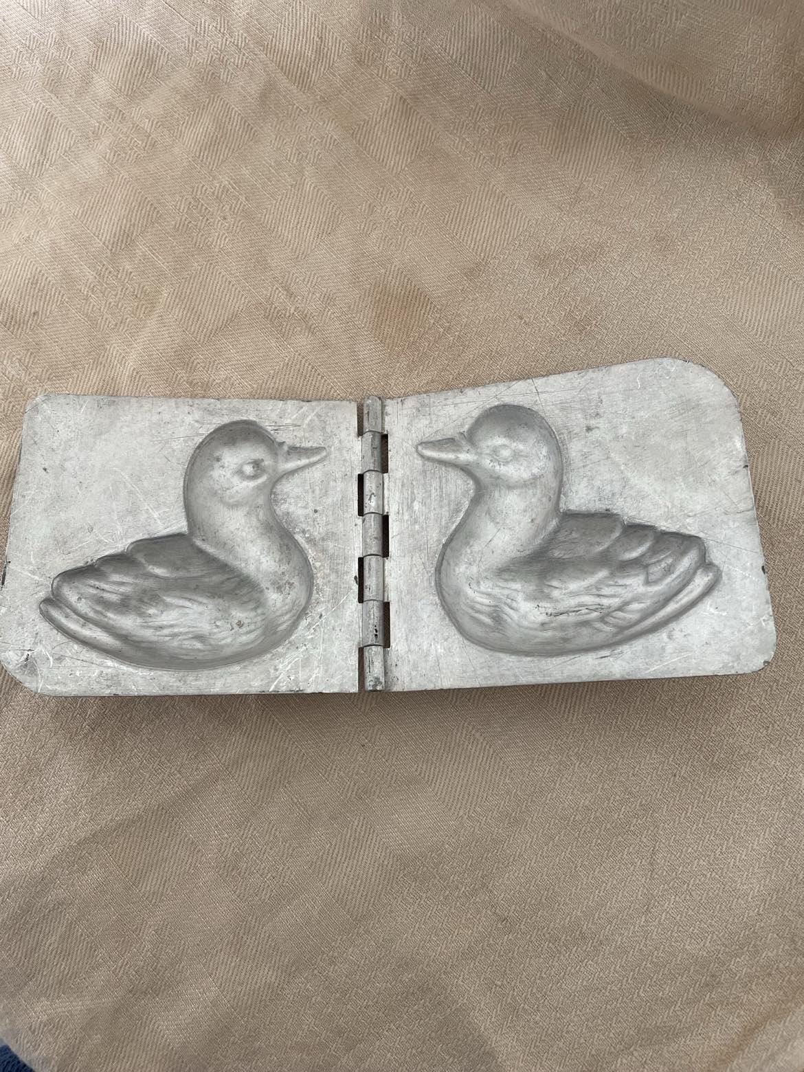 Hinged Aluminium chocolate mould  - duck