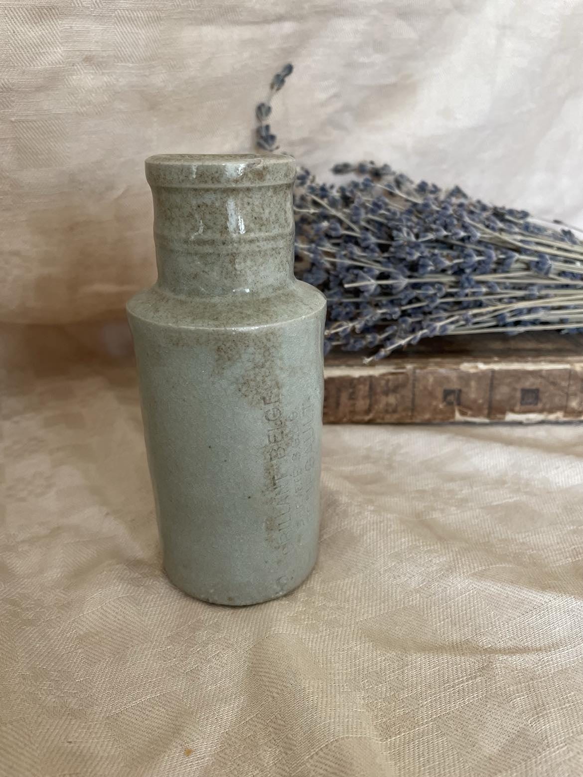 Glazed Stoneware bottle - "Brilliant Belge, Fourgault"