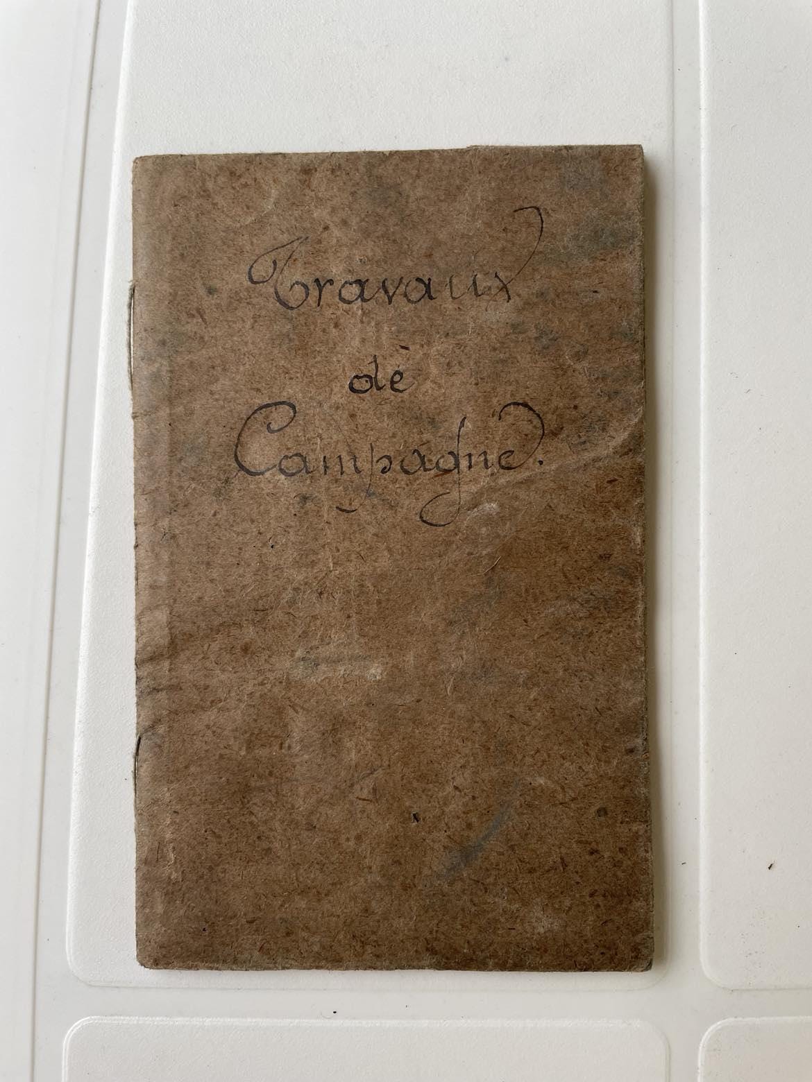 19th century French military notebook