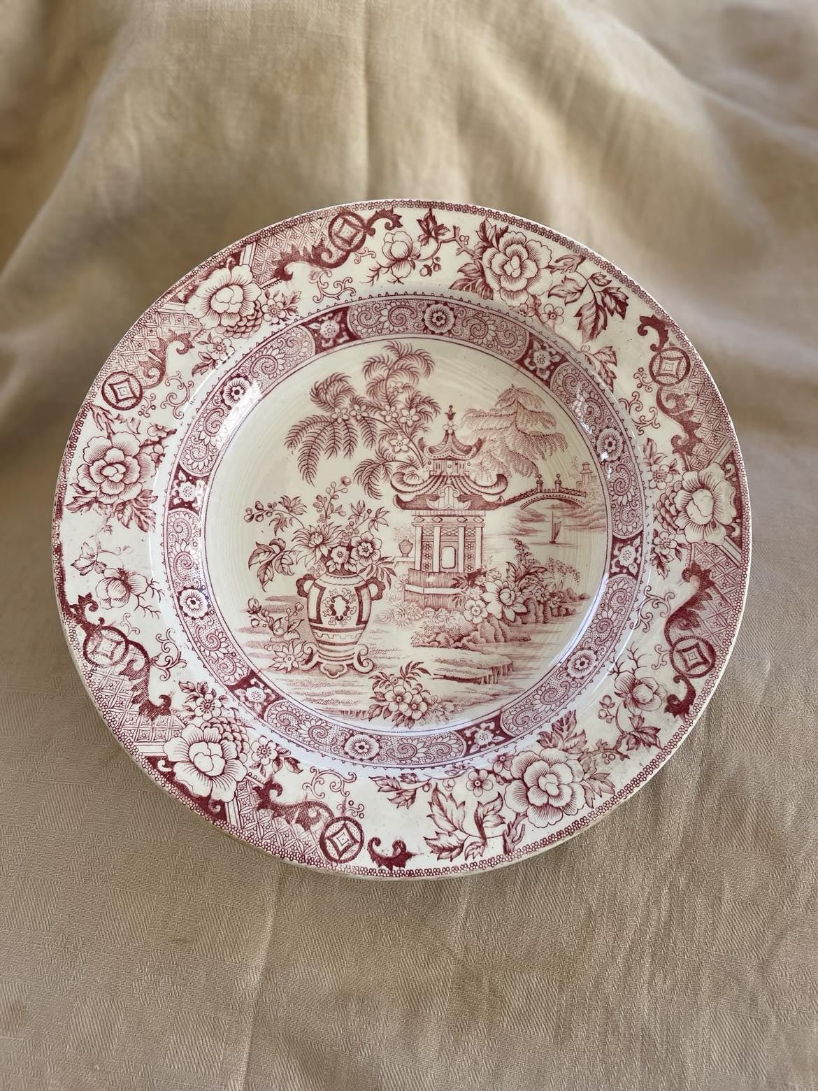 Creil et Montereau ironstone plate pattern -Pagode