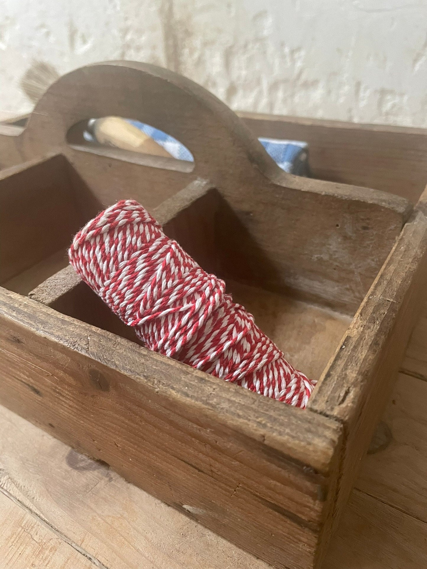 Vintage Wooden carry tool box