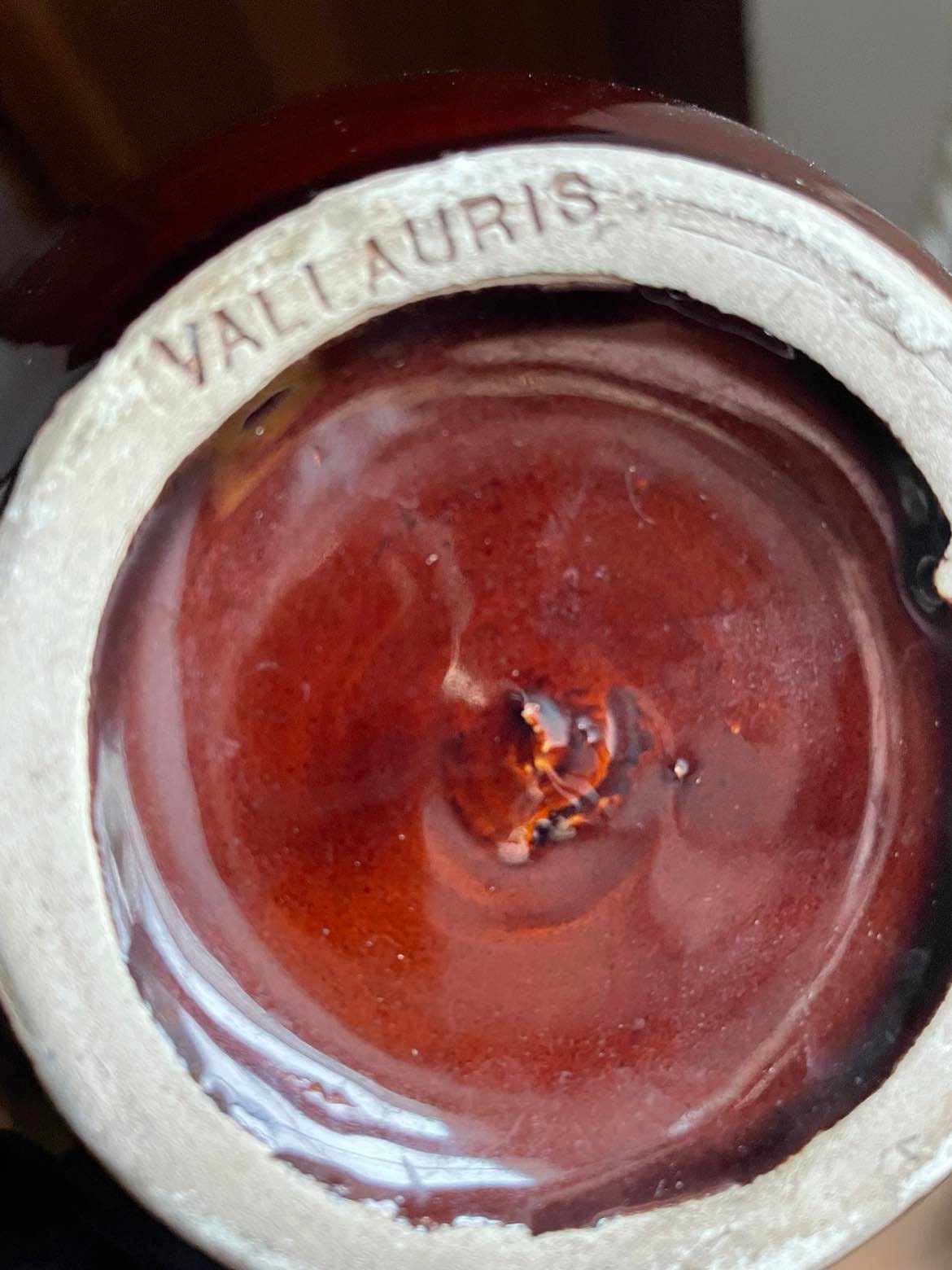 Vintage Vallauris art pottery Vase