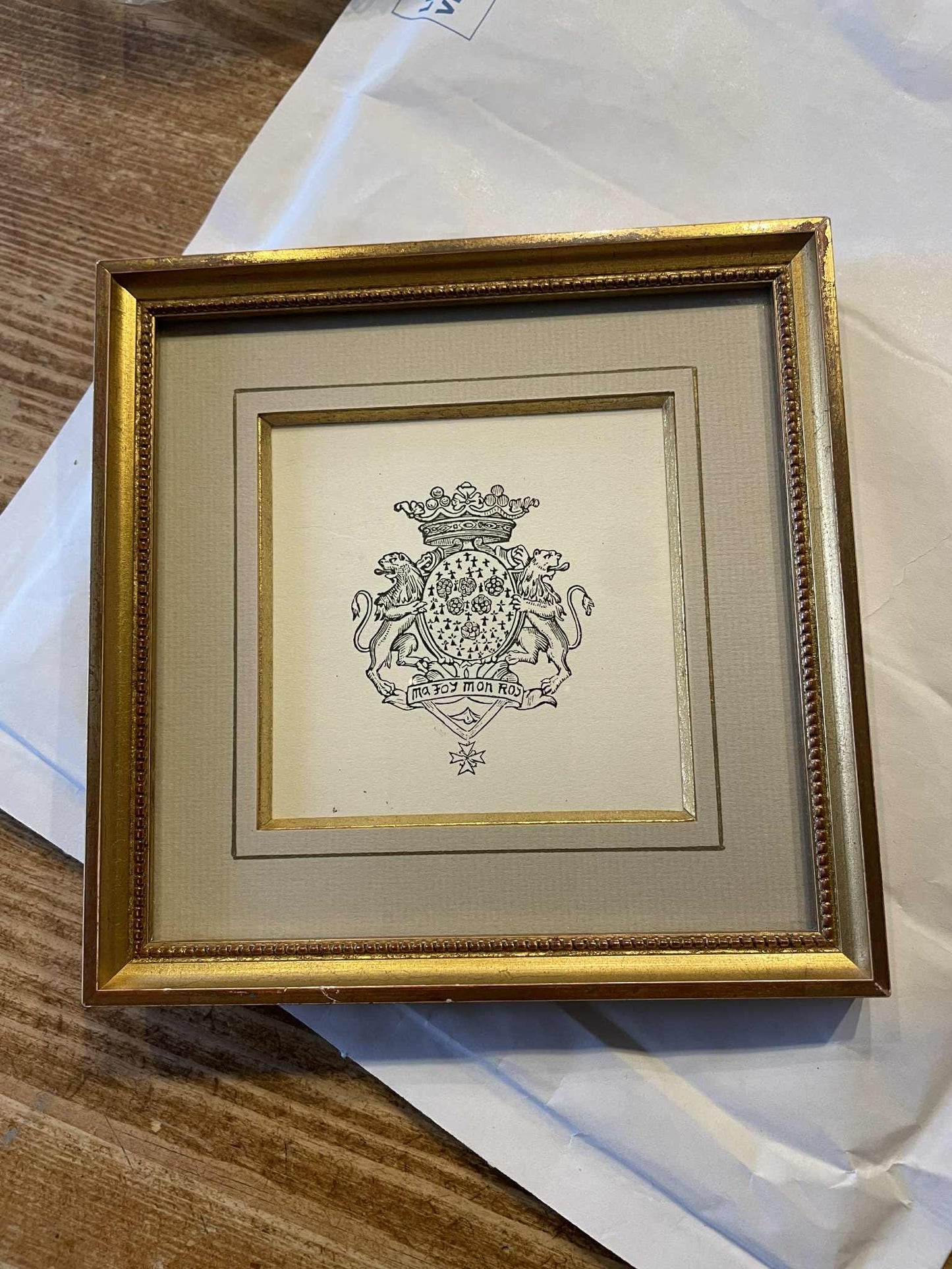 Framed print "Ma Foi, Mon Roy"