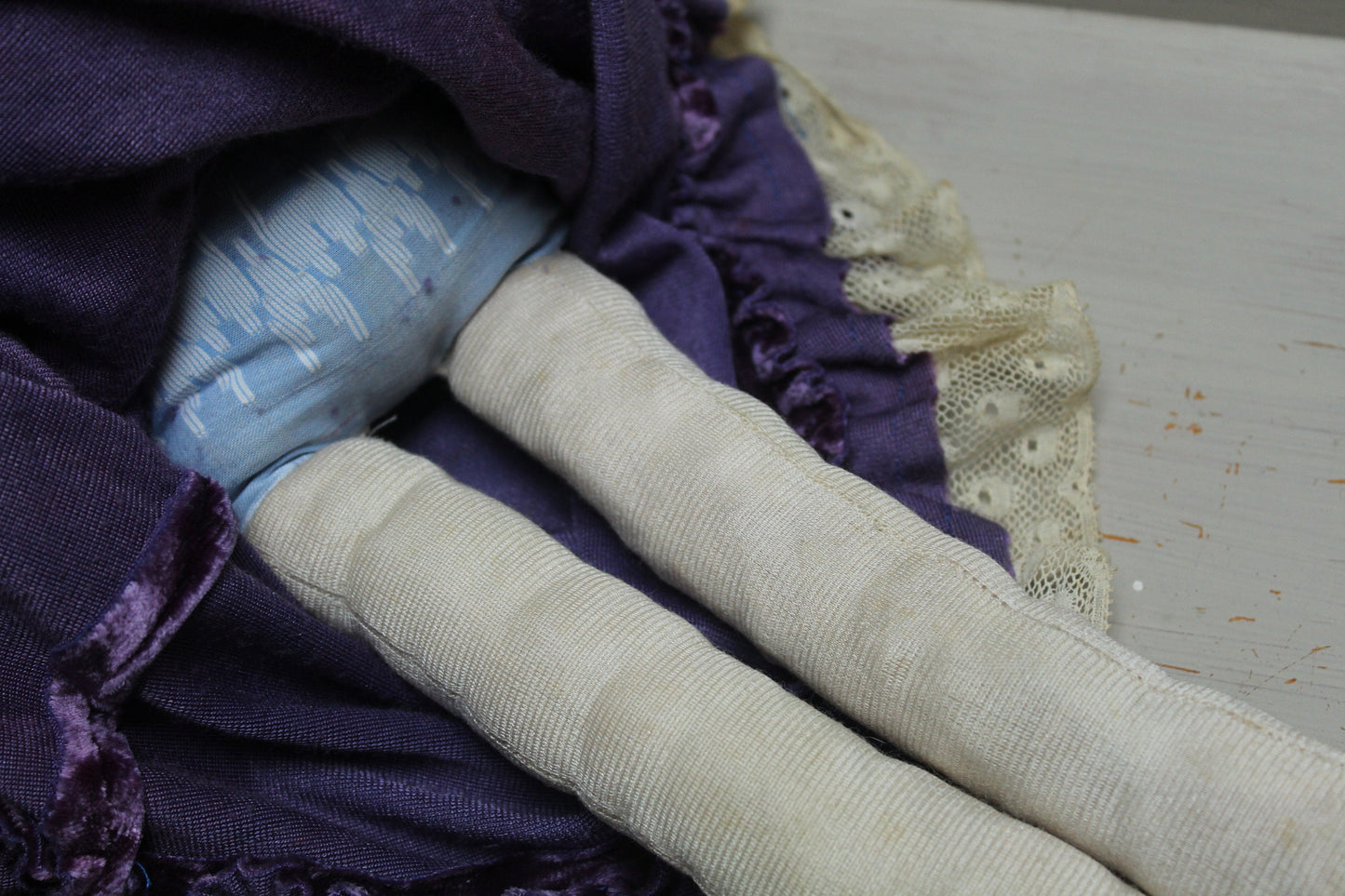 Antique Papier maché head/ shoulder doll