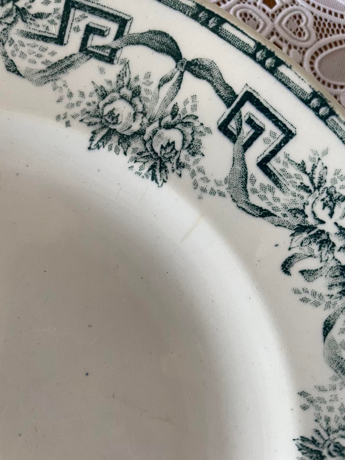 Ironstone plate Moulin des Loups & Hammage Nord