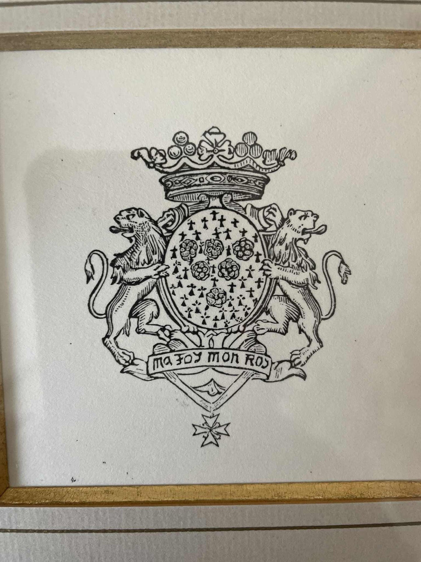 Framed print "Ma Foi, Mon Roy"