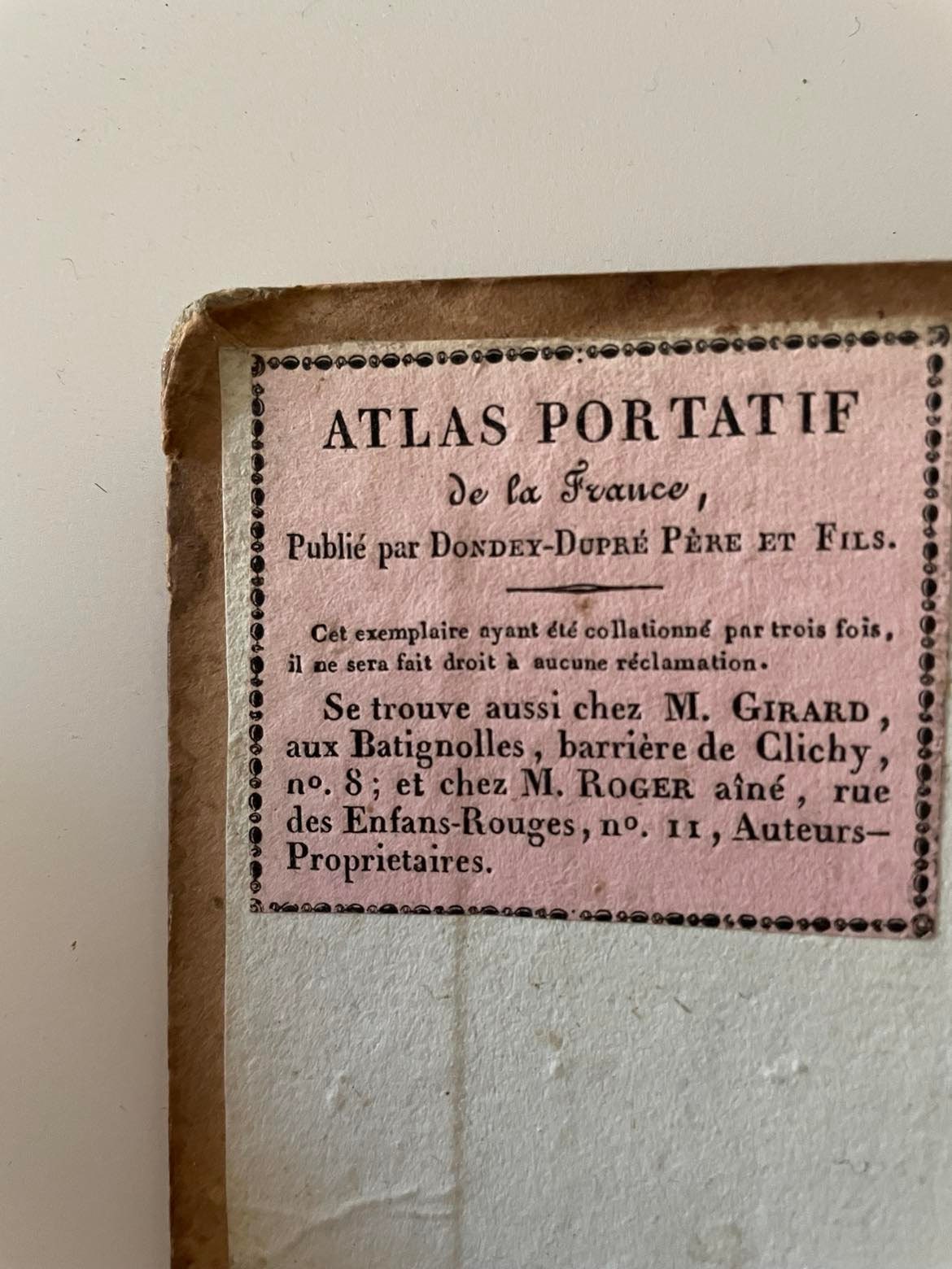 Antique France Atlas: 1823 French Kingdom Maps