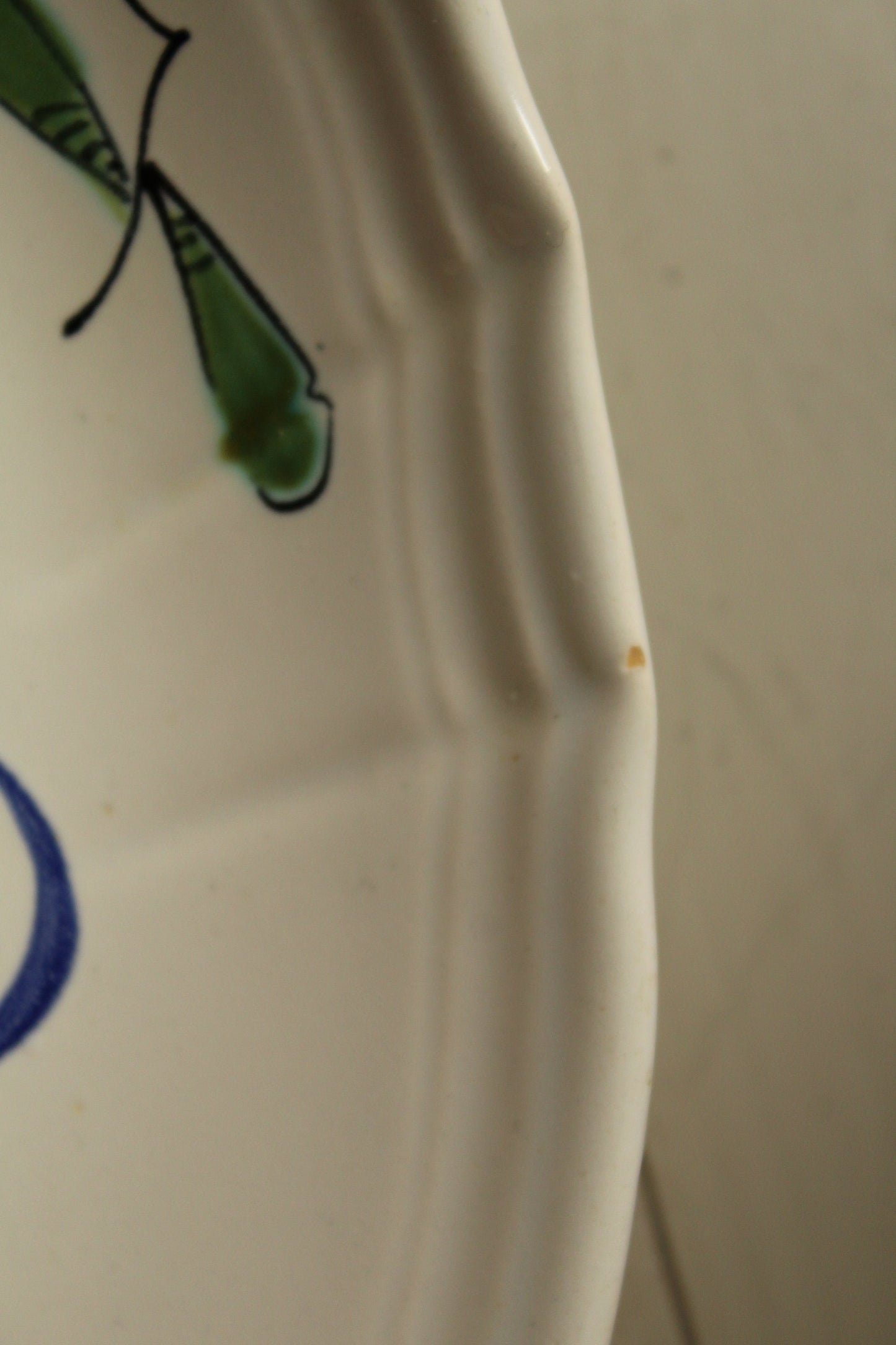 MBFA Pornic Hand painted porcelain dish