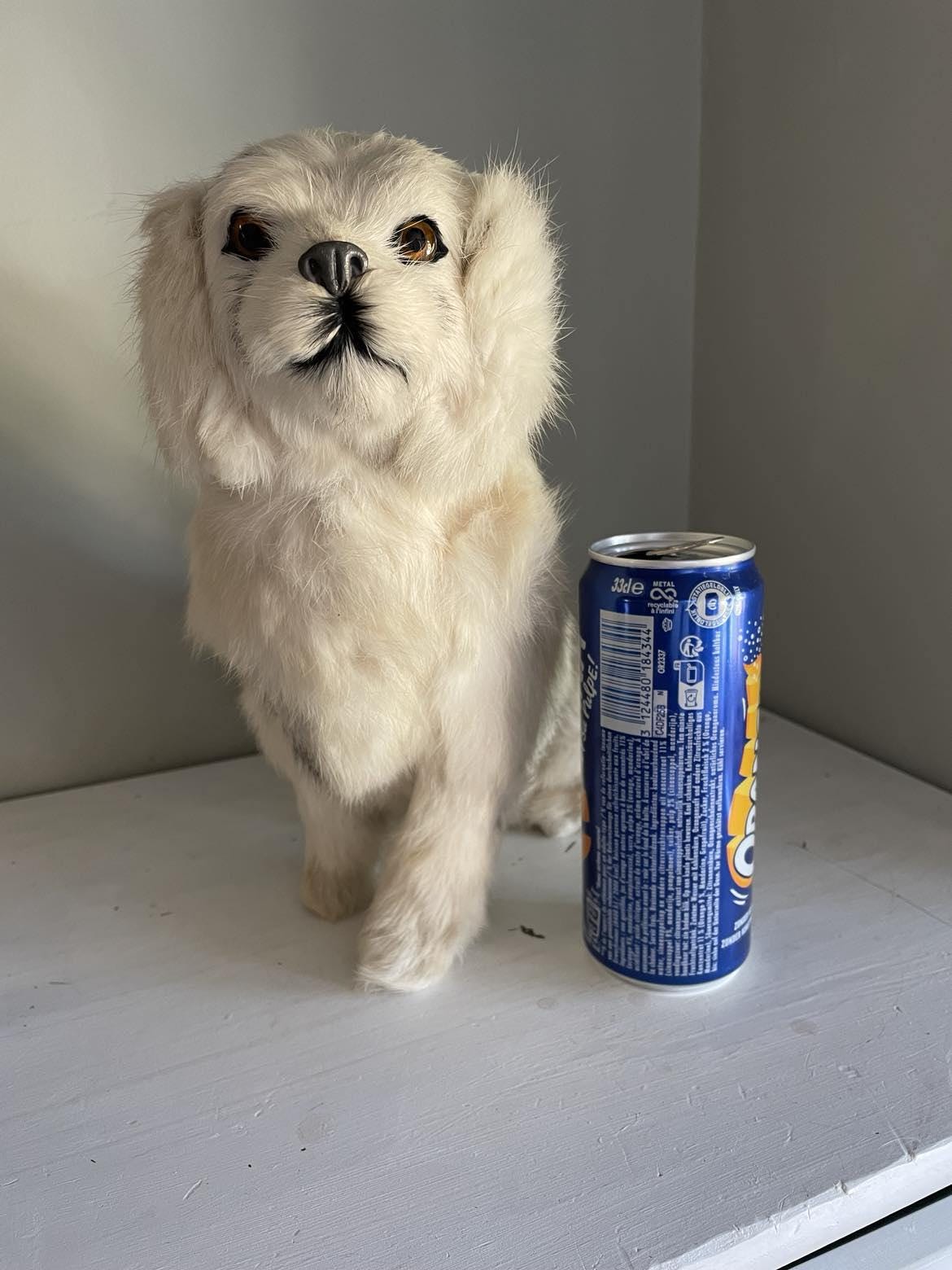 Vintage Dog made from rabbit fur