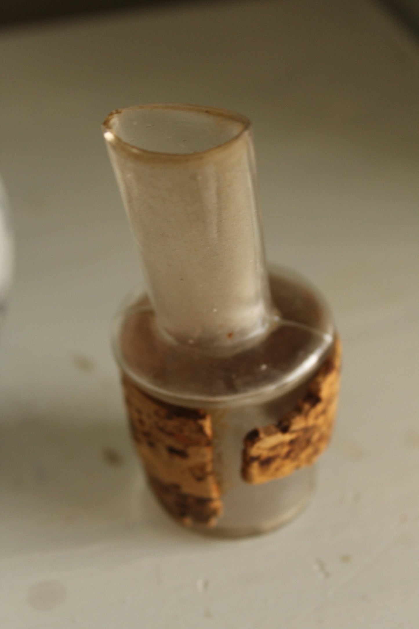 S. Maw Son and Sons  antique earthenware inhaler / pharmacy bottle