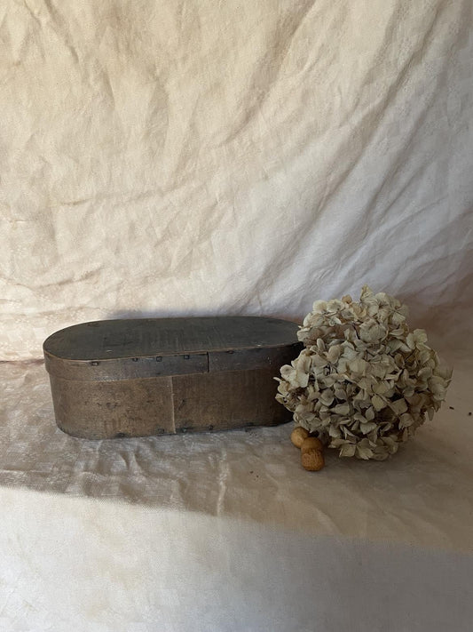 Antique bentwood handmade  madeleine/  pantry/ storage box -