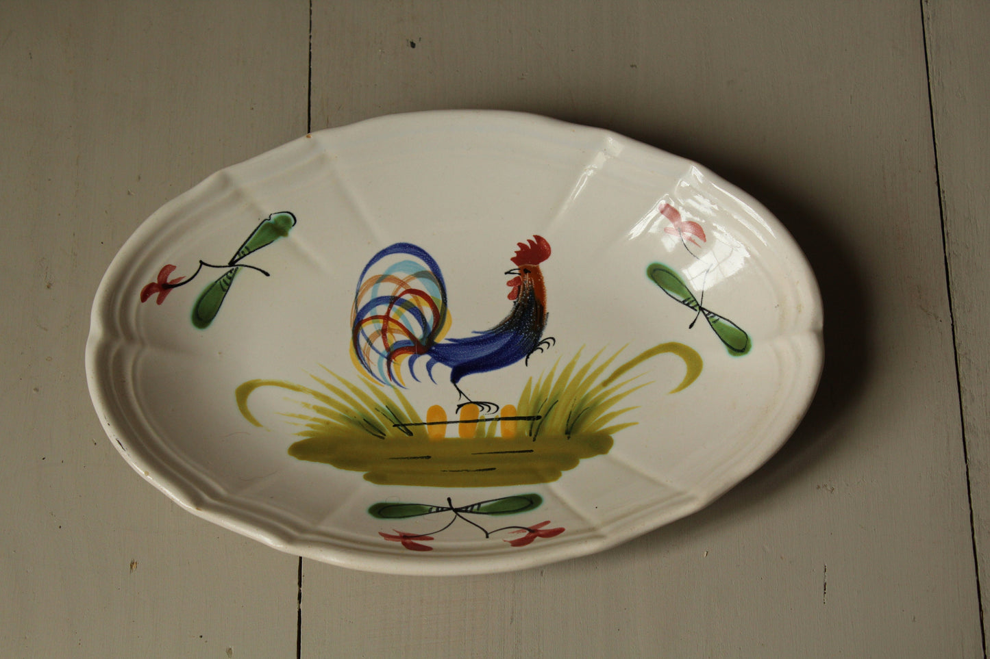 MBFA Pornic Hand painted porcelain dish